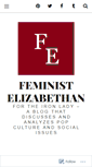 Mobile Screenshot of feministelizabethan.com