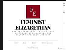 Tablet Screenshot of feministelizabethan.com